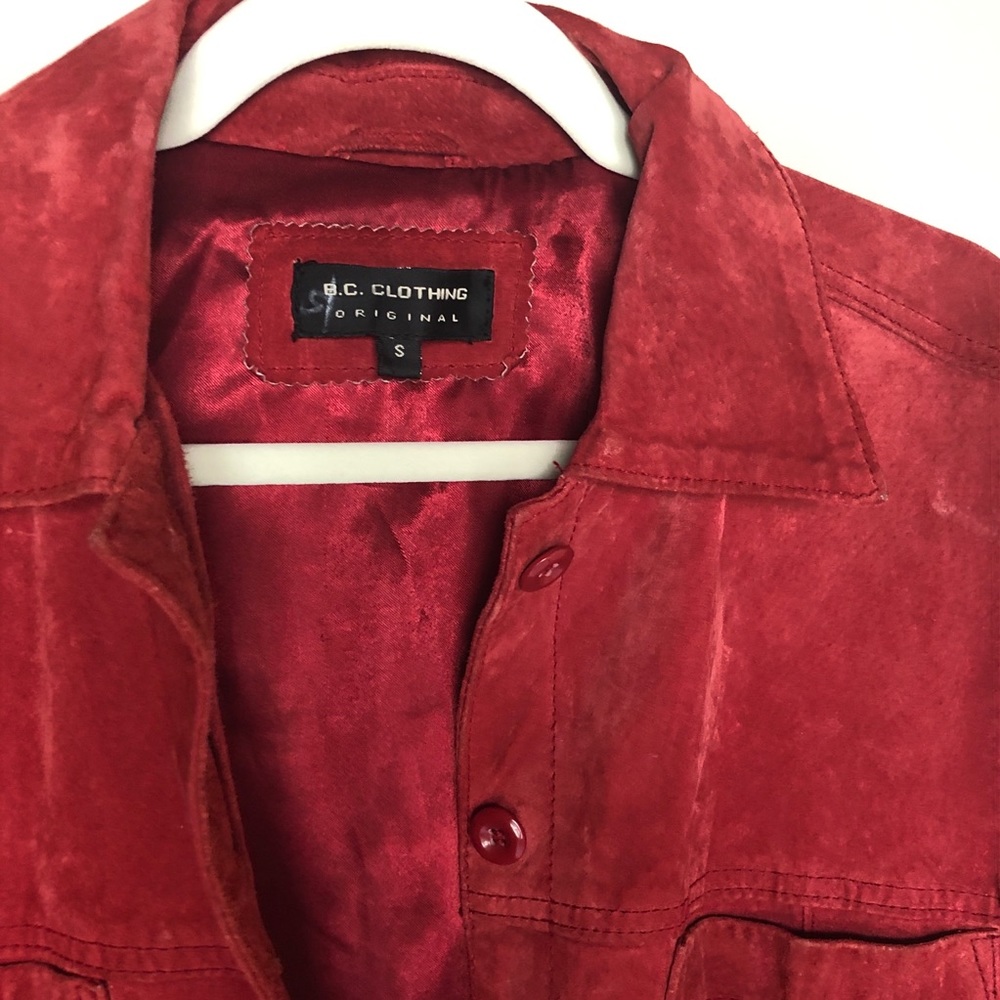 90s SUEDE LEATHER SHACKET - Picture 7 of 15
